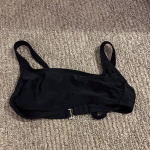 Black Girl’s  Bikini Top - Sleek Comfort